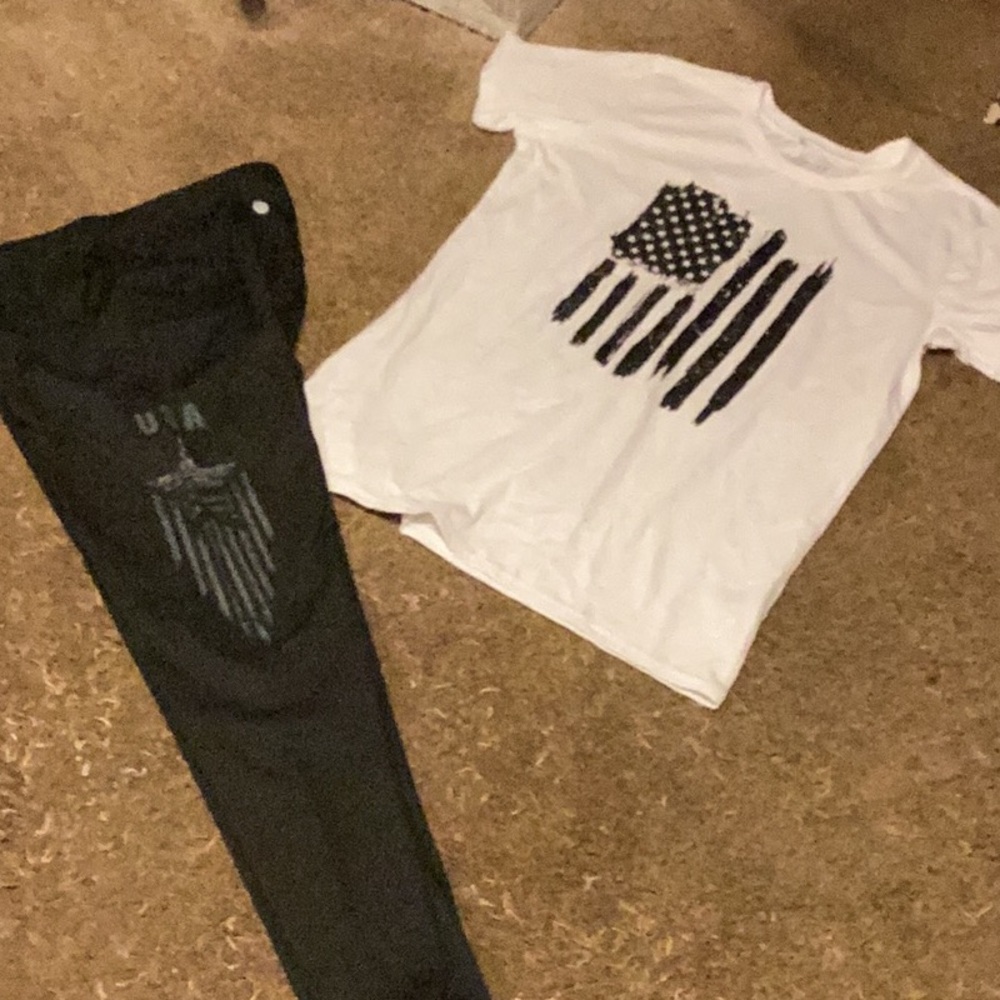 Stylish White and Black Graphic T-Shirt